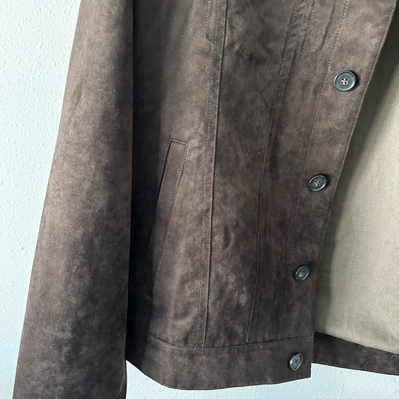 Mango Men's Brown Faux Suede Jacket - Picture 3 of 7